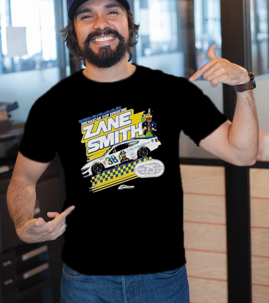 NASCAR Cup Series Zane Smith Long John Silver’s Car 75th Race 38 T-Shirt