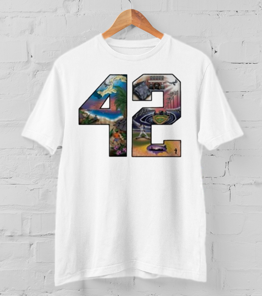 42 Mariano Rivera Foundation Iconic Baseball Imagery T-Shirt