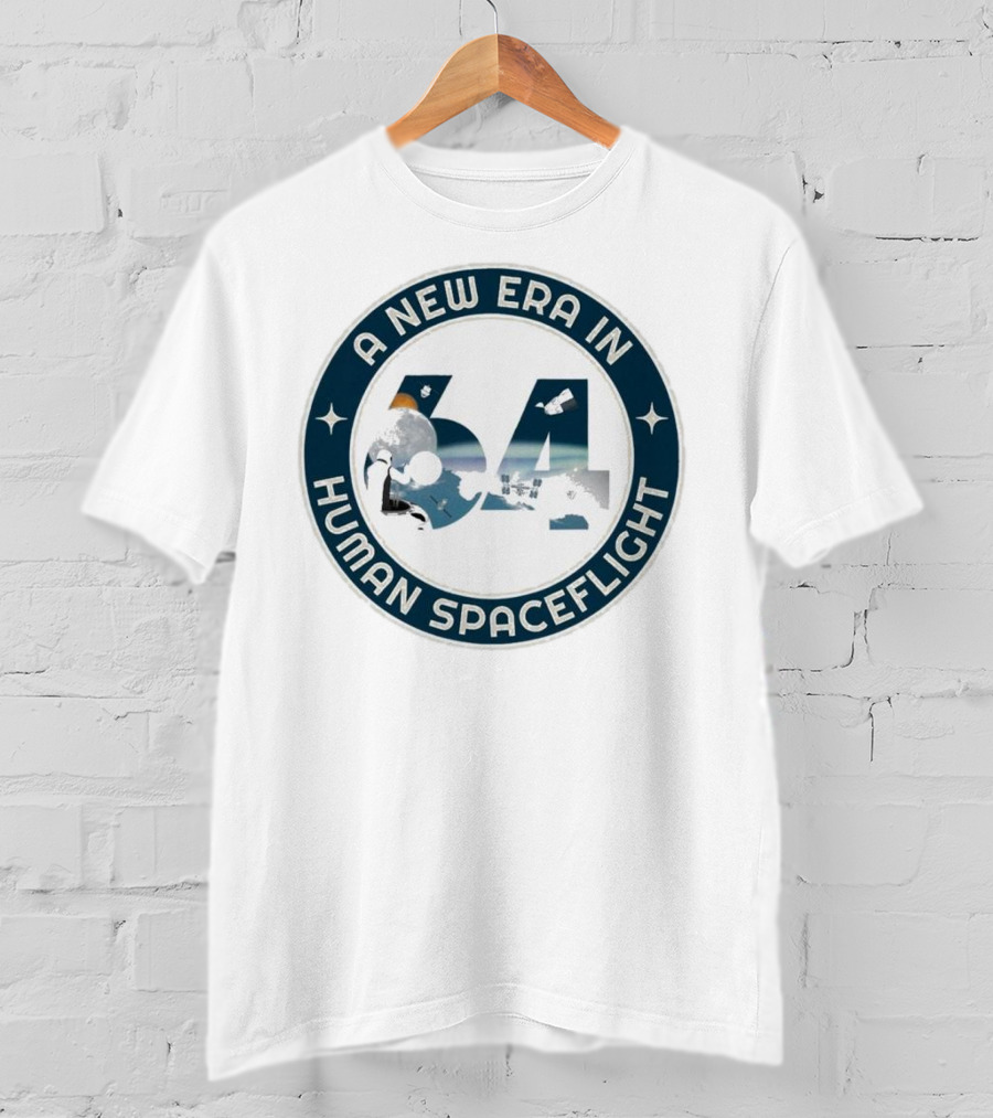 A New Era In Human Spaceflight 64 Astronaut Moon Exploration T-Shirt