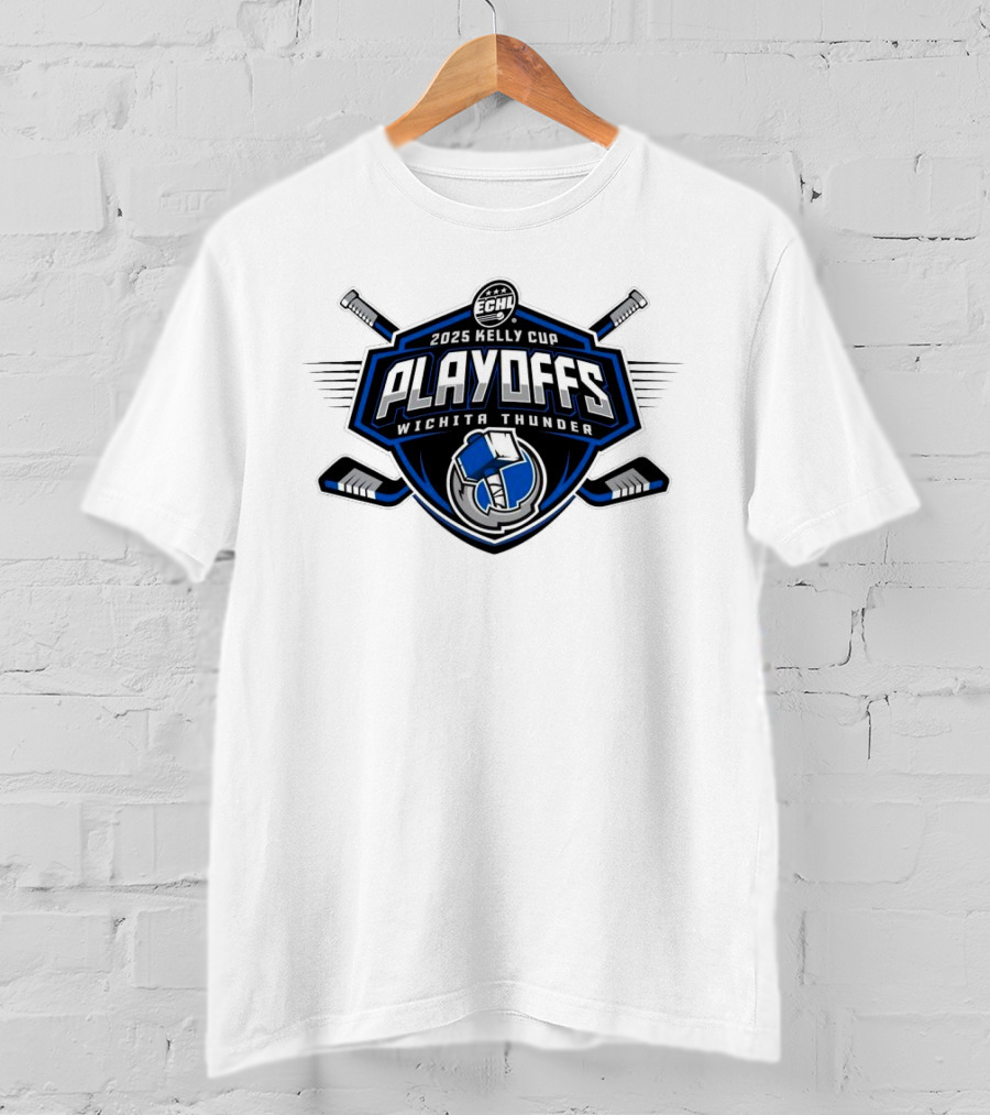 ECHL 2025 Kelly Cup Playoff Wichita Thunder T-Shirt