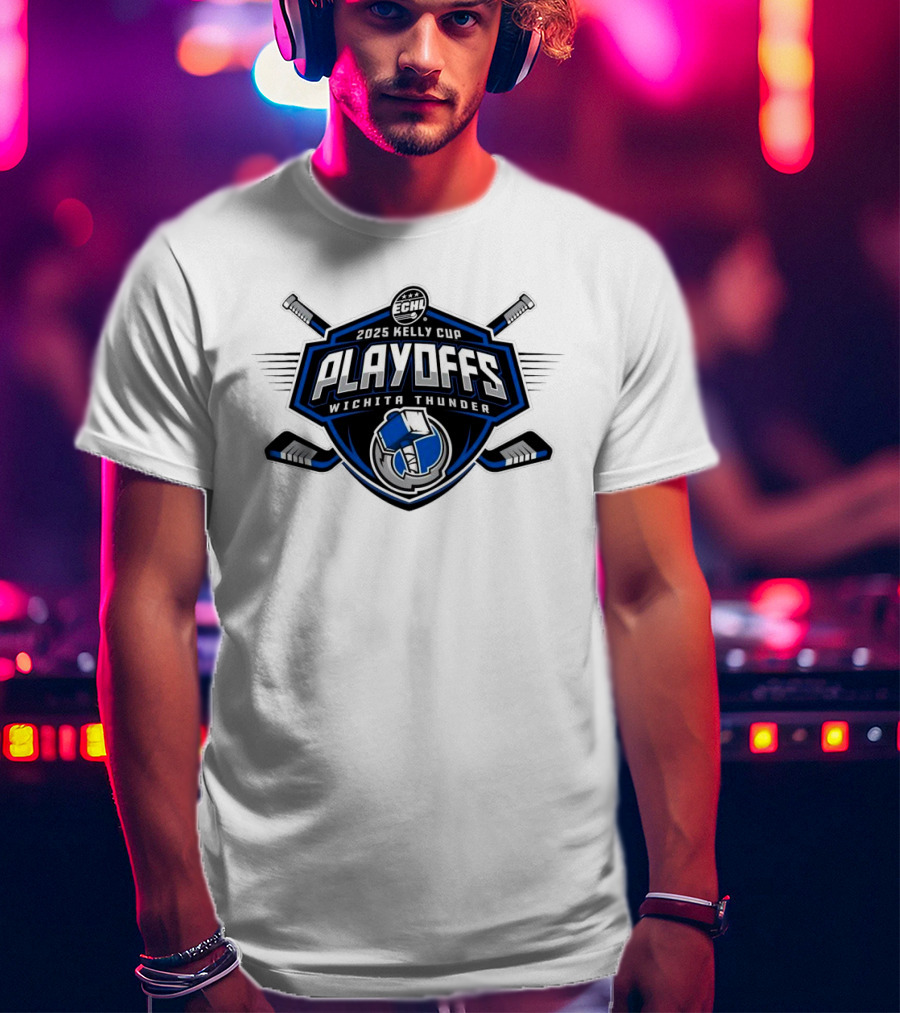 ECHL 2025 Kelly Cup Playoff Wichita Thunder T-Shirt