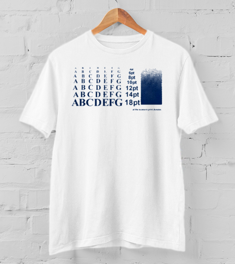 Abcdefg 6pt 8pt 10pt 12pt 14pt 18pt At The Moment PxFx Chameleon T-Shirt