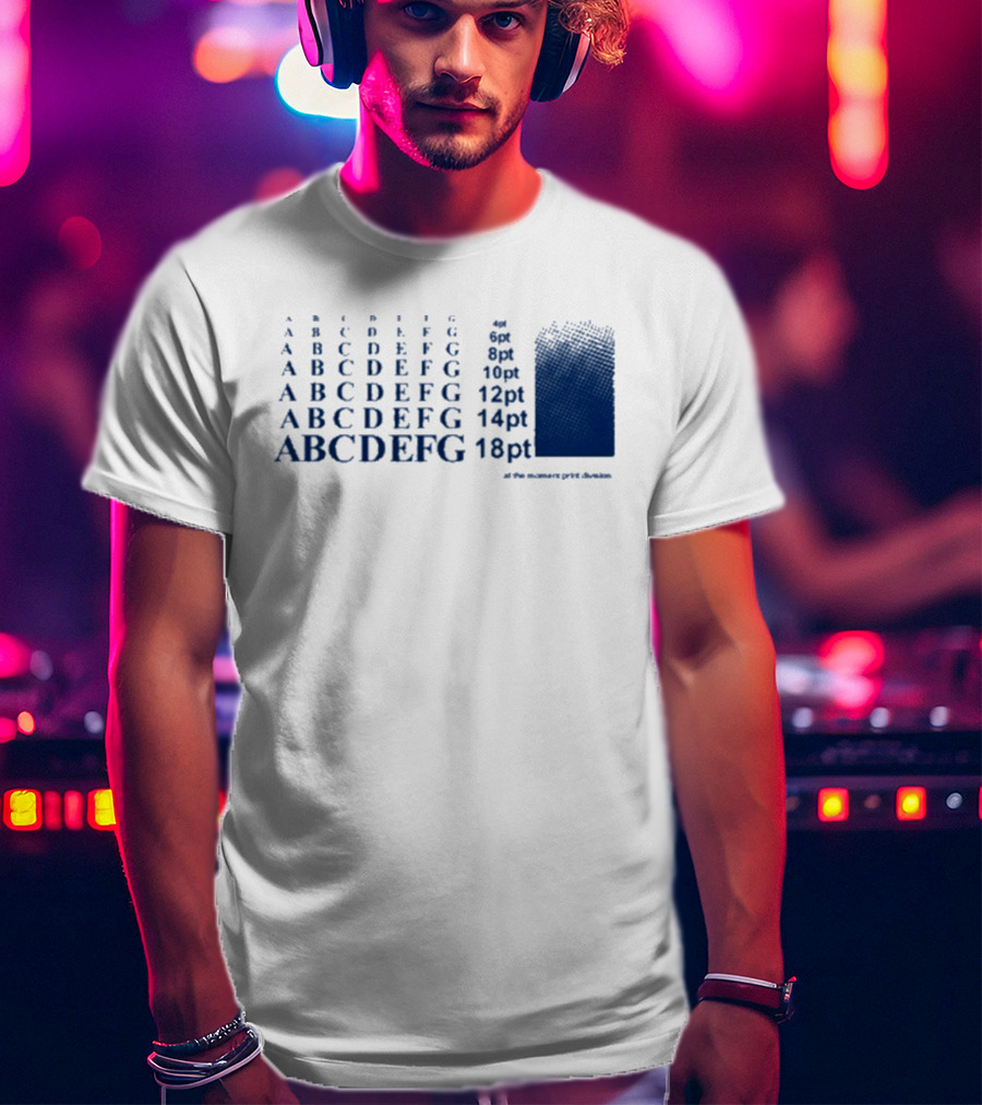 Abcdefg 6pt 8pt 10pt 12pt 14pt 18pt At The Moment PxFx Chameleon T-Shirt