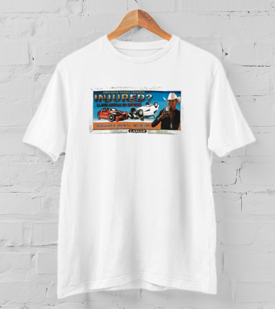 Abogados Tierra Caliente Injured Llame Ahora No Espere Car Accident Lamar T-Shirt