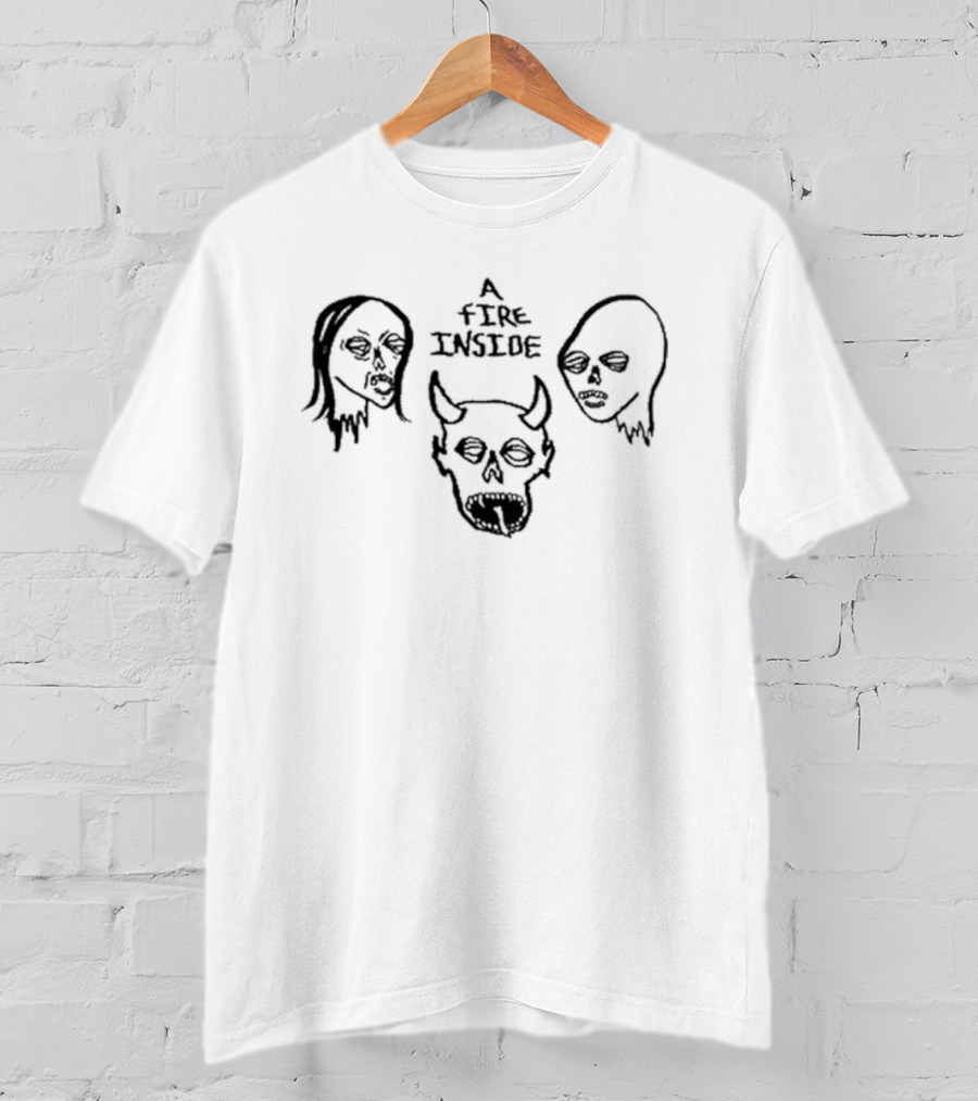 Afi Faces Ivory Skull Crown Trio T-Shirt