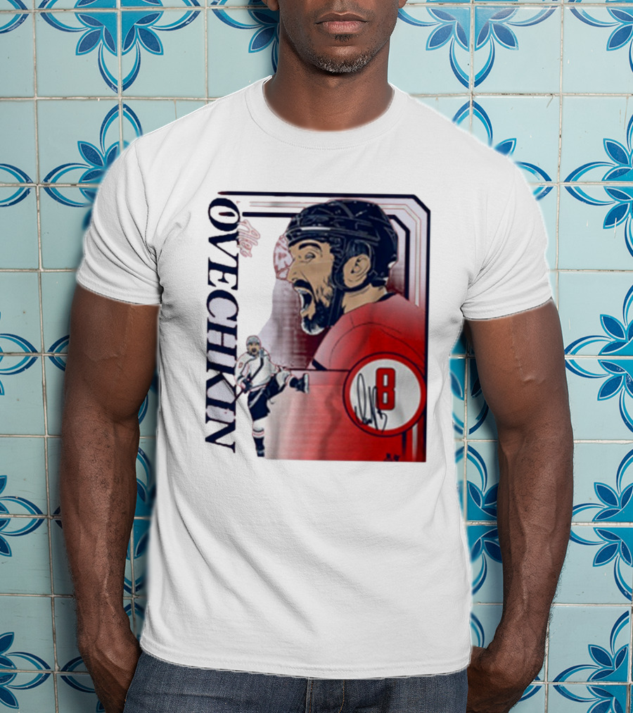 Alexander Ovechkin Dynamic Hockey Collage Number 8 T-Shirt