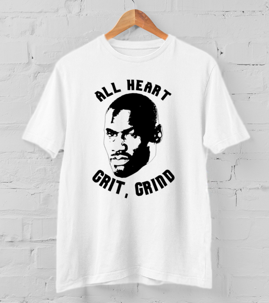 All Heart Grit Grind Iconic Tony Allen Face Outline T-Shirt