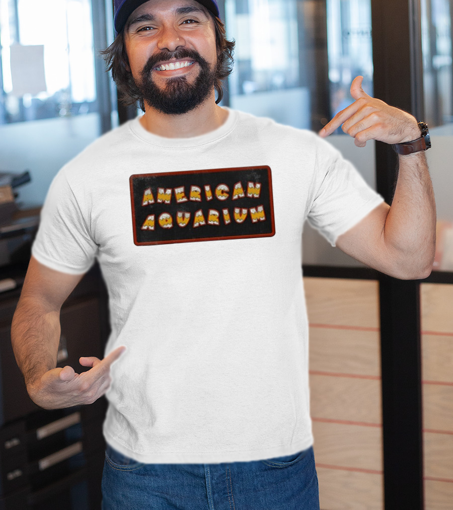 American Aquarium Vintage Aesthetic Letters T-Shirt