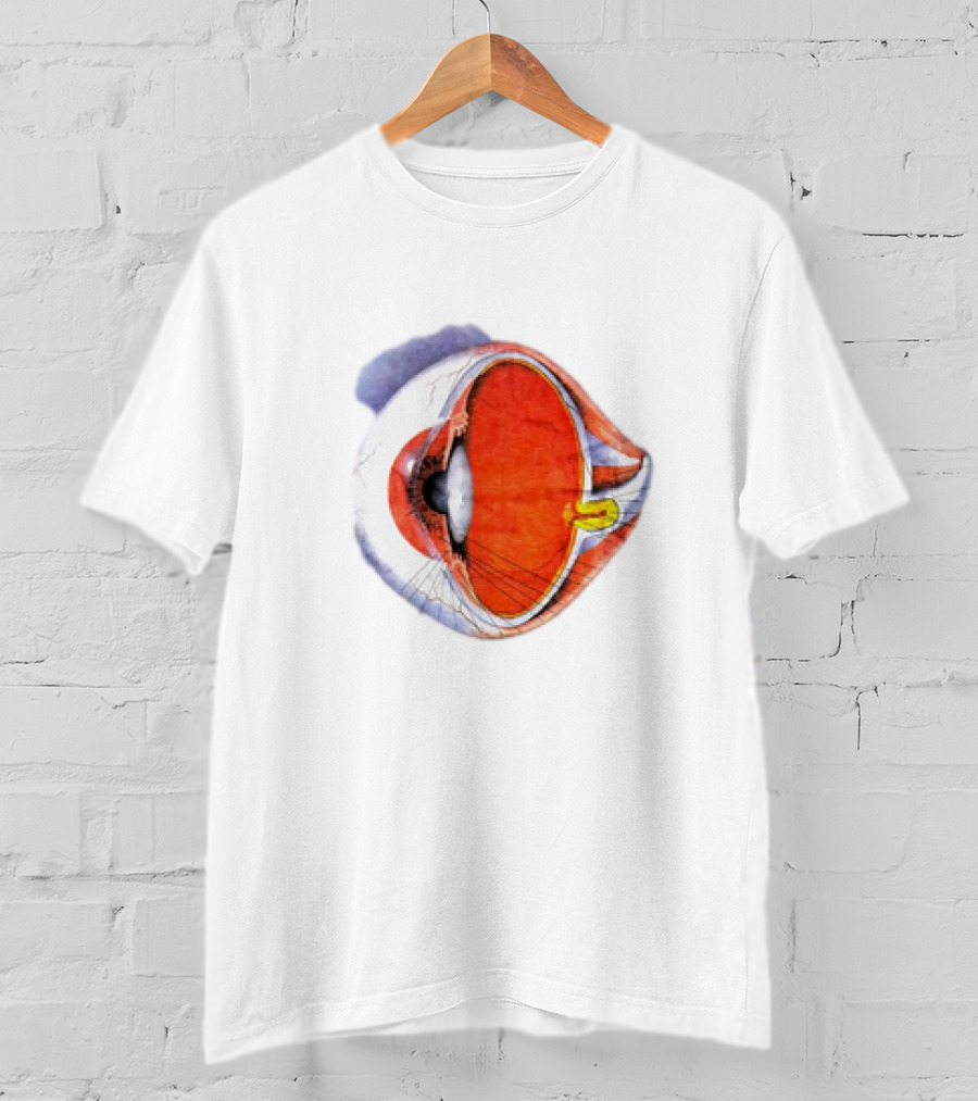 Anatomical Eye Ball Illustration 1991 T-Shirt
