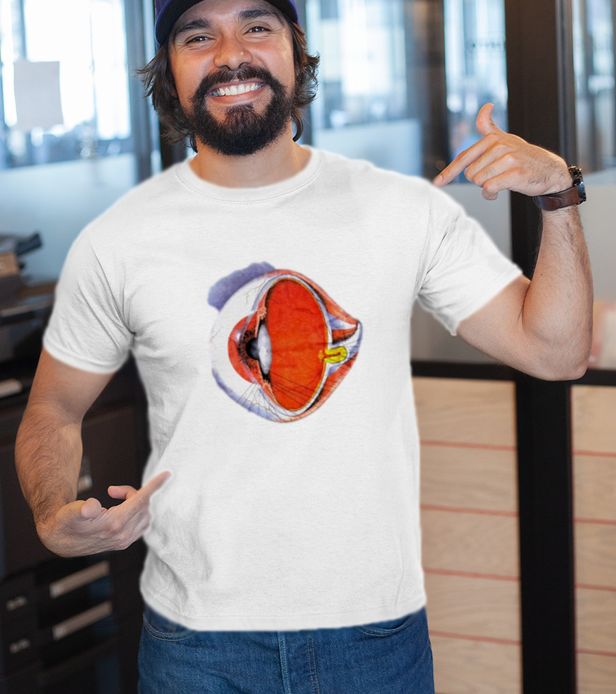 Anatomical Eye Ball Illustration 1991 T-Shirt