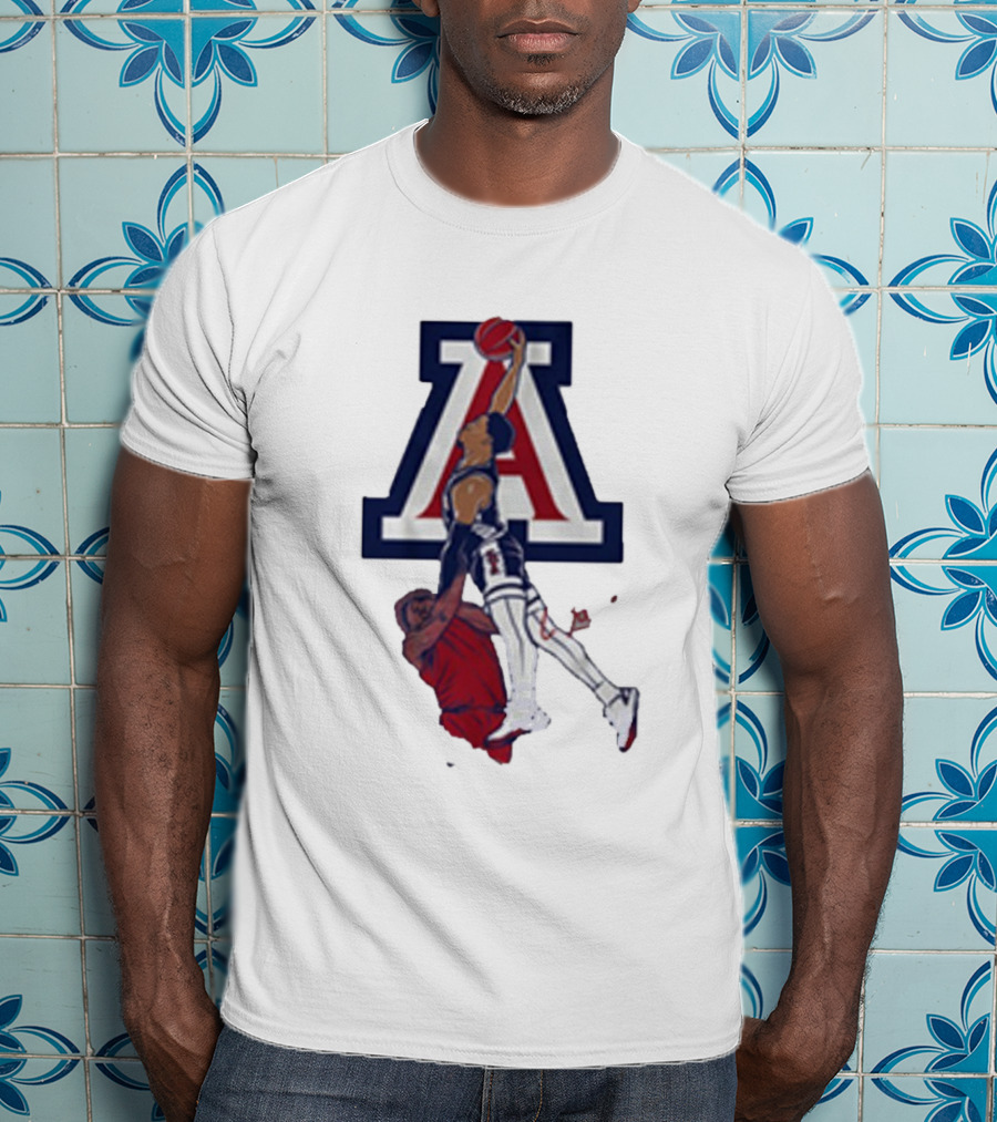 Arizona Basketball Caleb Love Dunking Over Defender T-Shirt