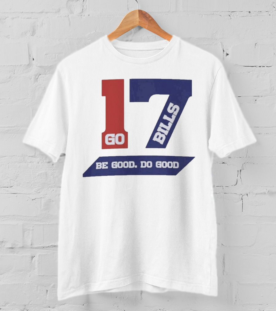 Awesome Josh Allen MVP Go Bills 17 Be Good Do Good God Bless T-Shirt