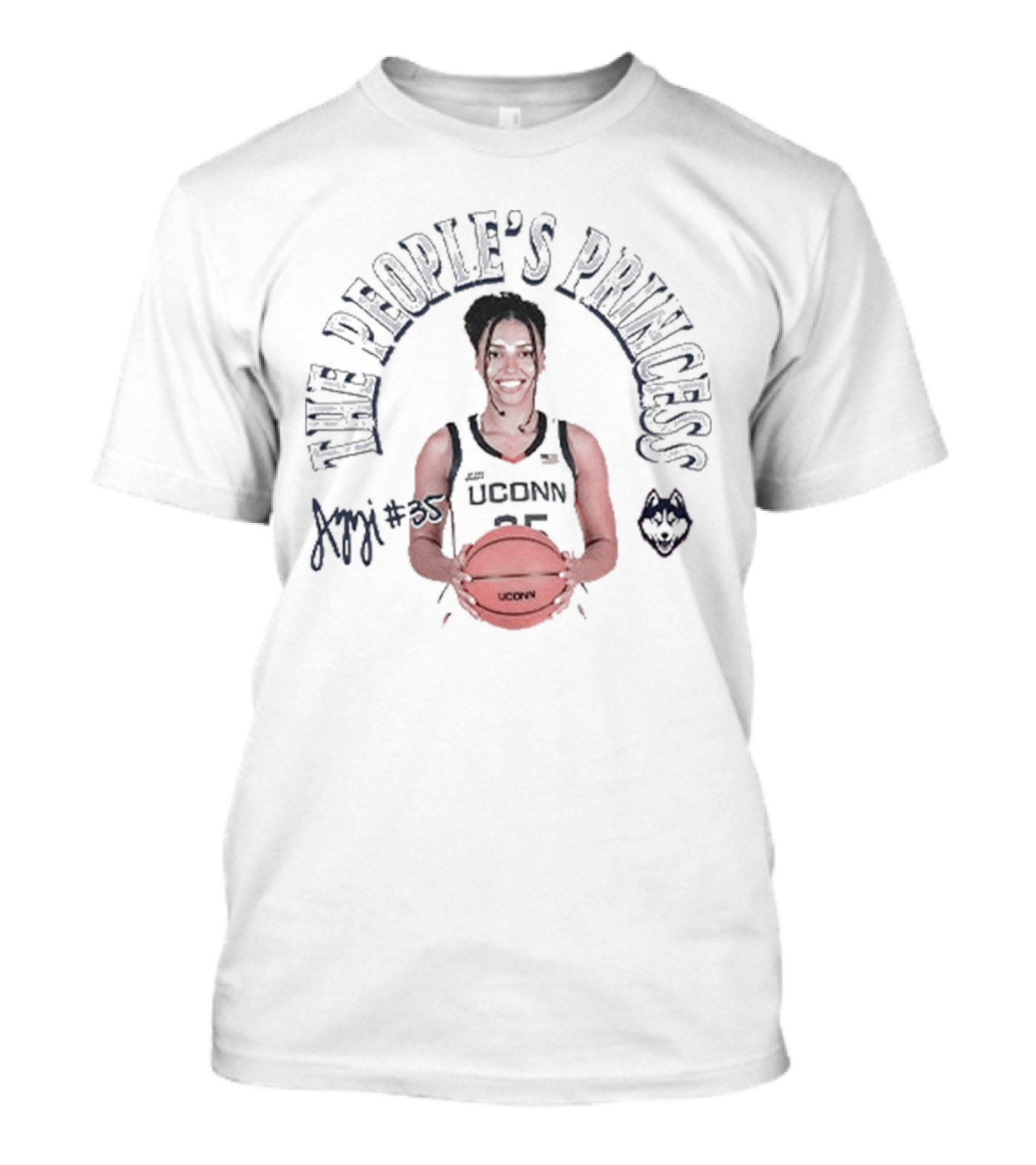 Azzi Fudd UConn Basketball The People's Princess Number 35 T-Shirt