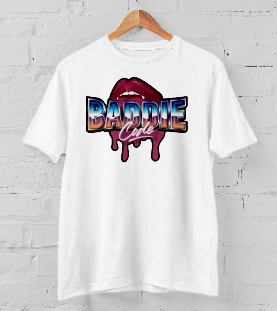 Baddie Code Dripping Lips Urban Style T-Shirt
