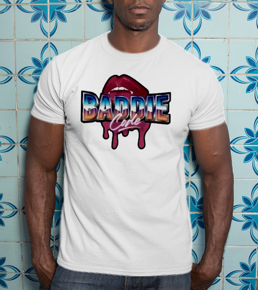 Baddie Code Dripping Lips Urban Style T-Shirt