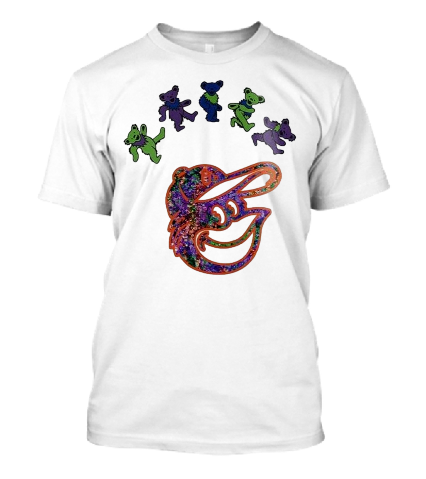 Baltimore Orioles Grateful Dead Night 2025 Dancing Bears T-Shirt