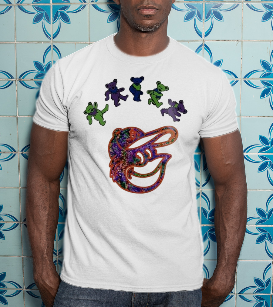 Baltimore Orioles Grateful Dead Night 2025 Dancing Bears T-Shirt