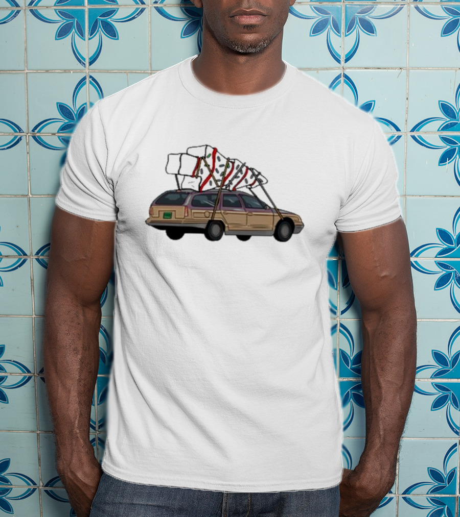Barbell Voodoo Holiday Road Family Vacation Station Wagon T-Shirt