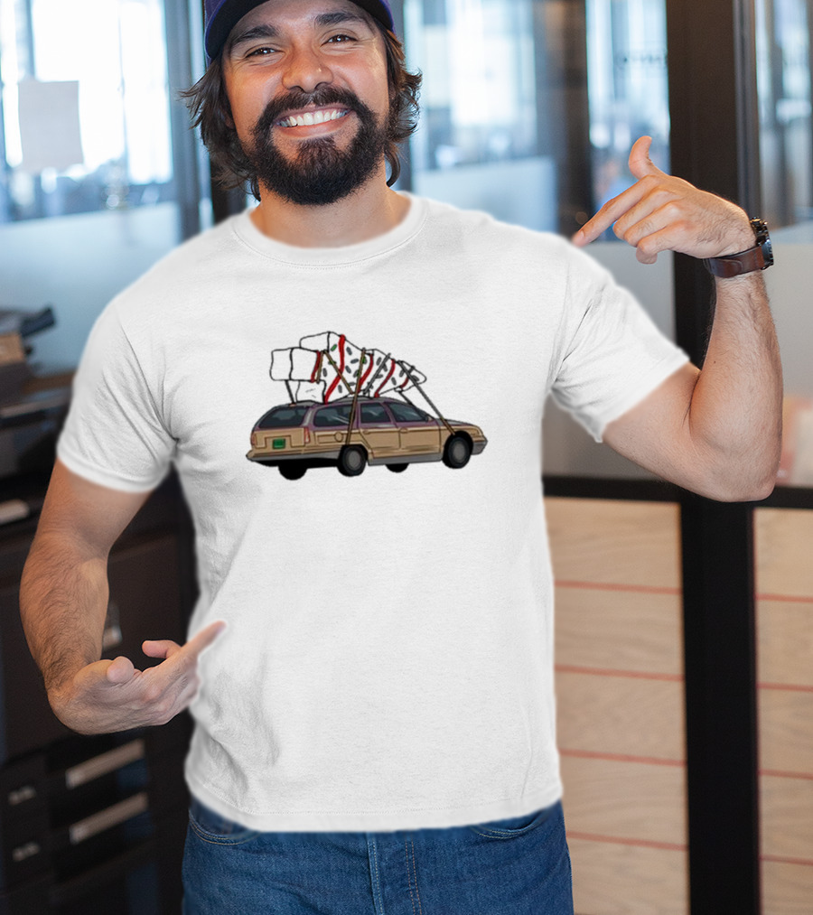 Barbell Voodoo Holiday Road Family Vacation Station Wagon T-Shirt