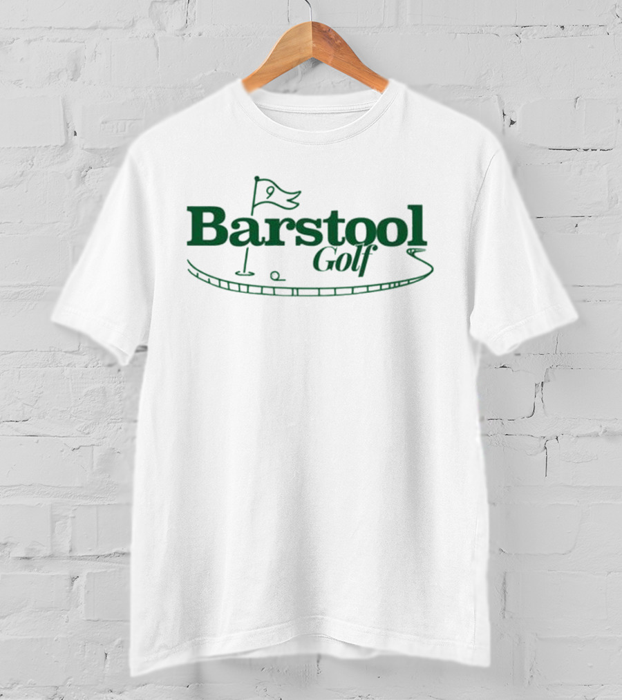 Barstool Golf Putting Green Flag Logo T-Shirt