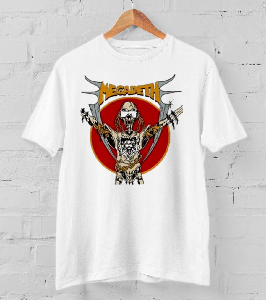 Megadeth Vic Rattlehead Robot With Cross Beyond Human T-Shirt