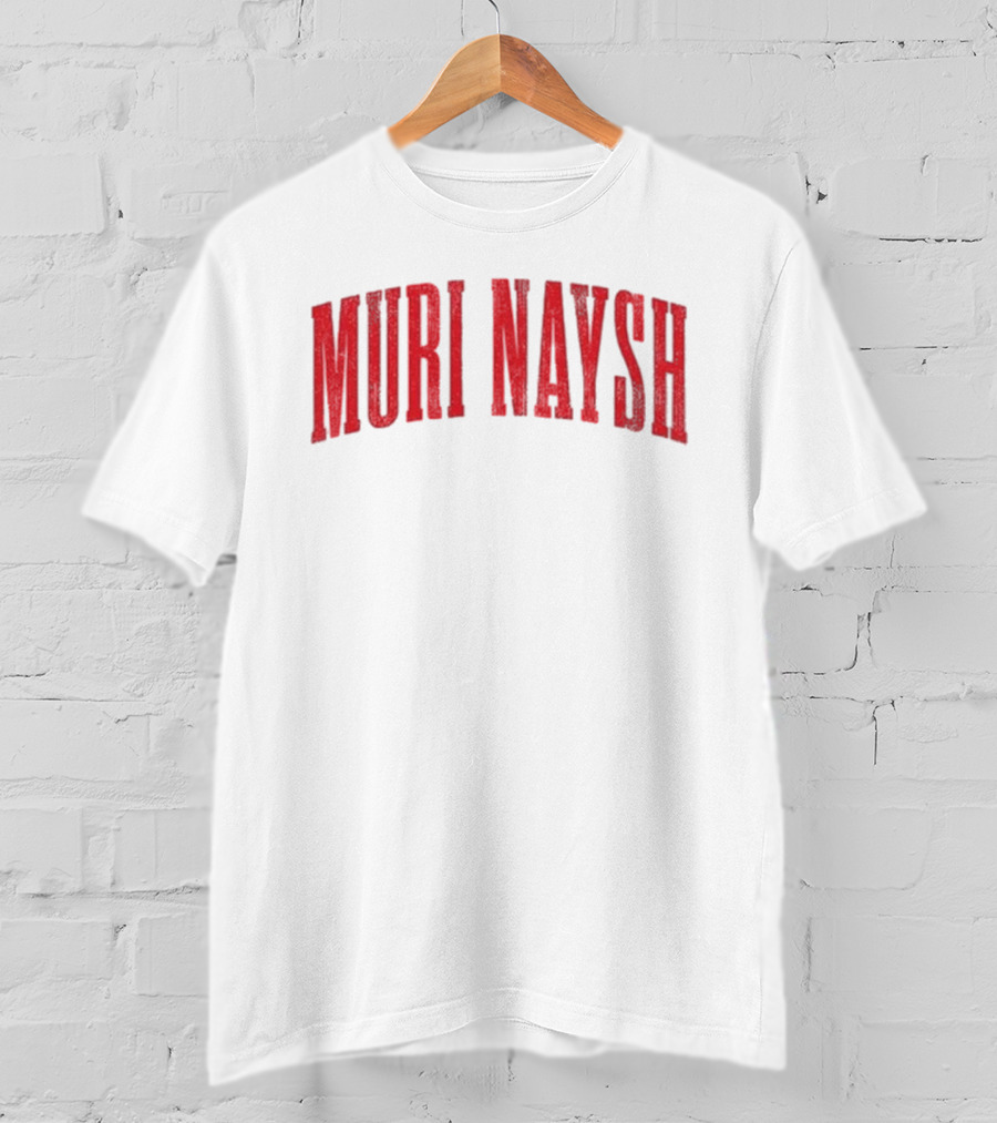 Billmuri Muri Naysh Red Text T-Shirt