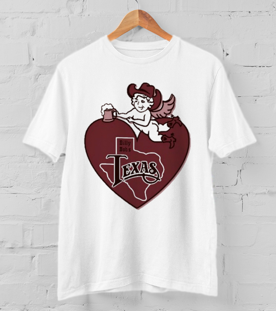 Billy Bob’s Texas Cupids Heart With Cowboy Hat And T-Shirt
