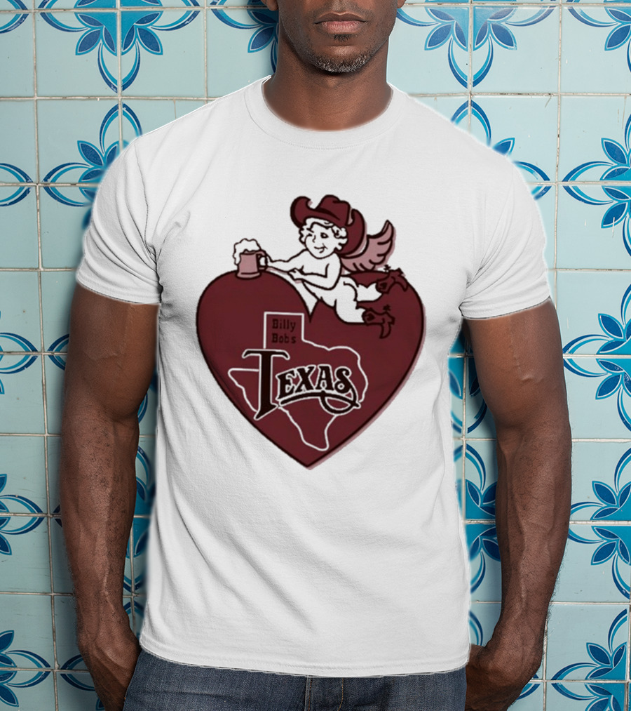 Billy Bob’s Texas Cupids Heart With Cowboy Hat And T-Shirt