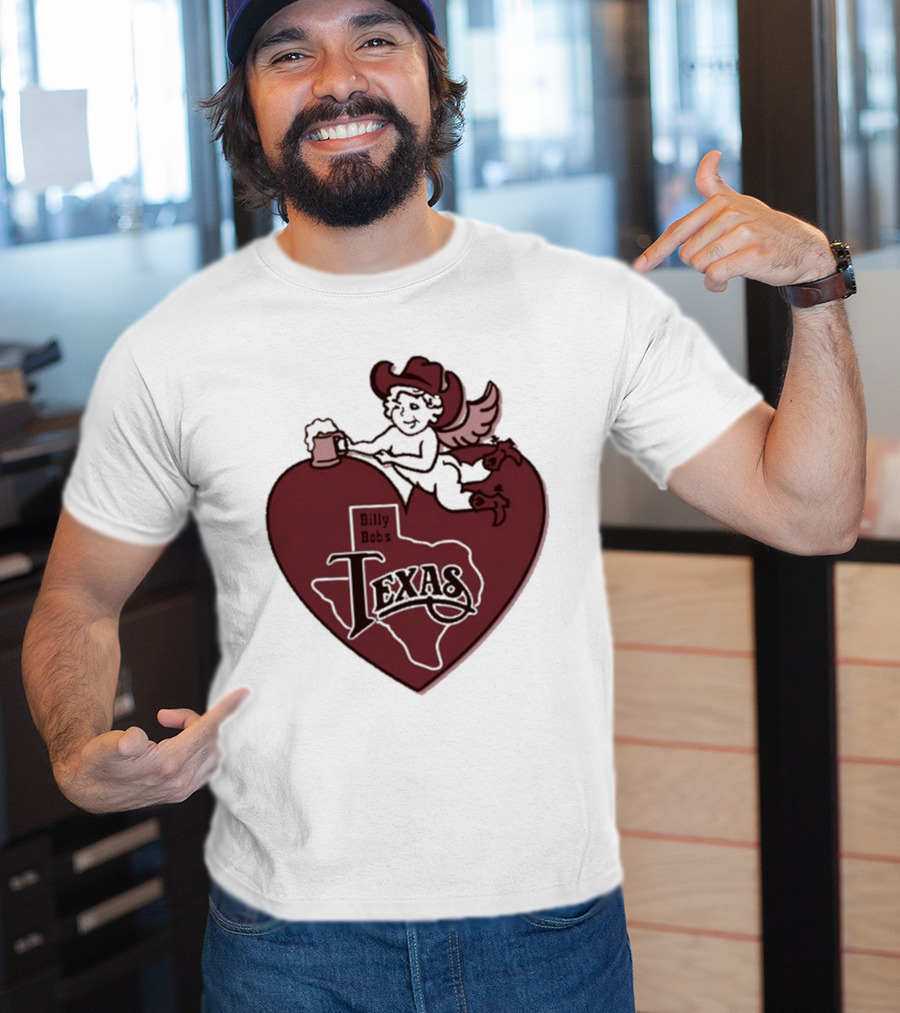 Billy Bob’s Texas Cupids Heart With Cowboy Hat And T-Shirt