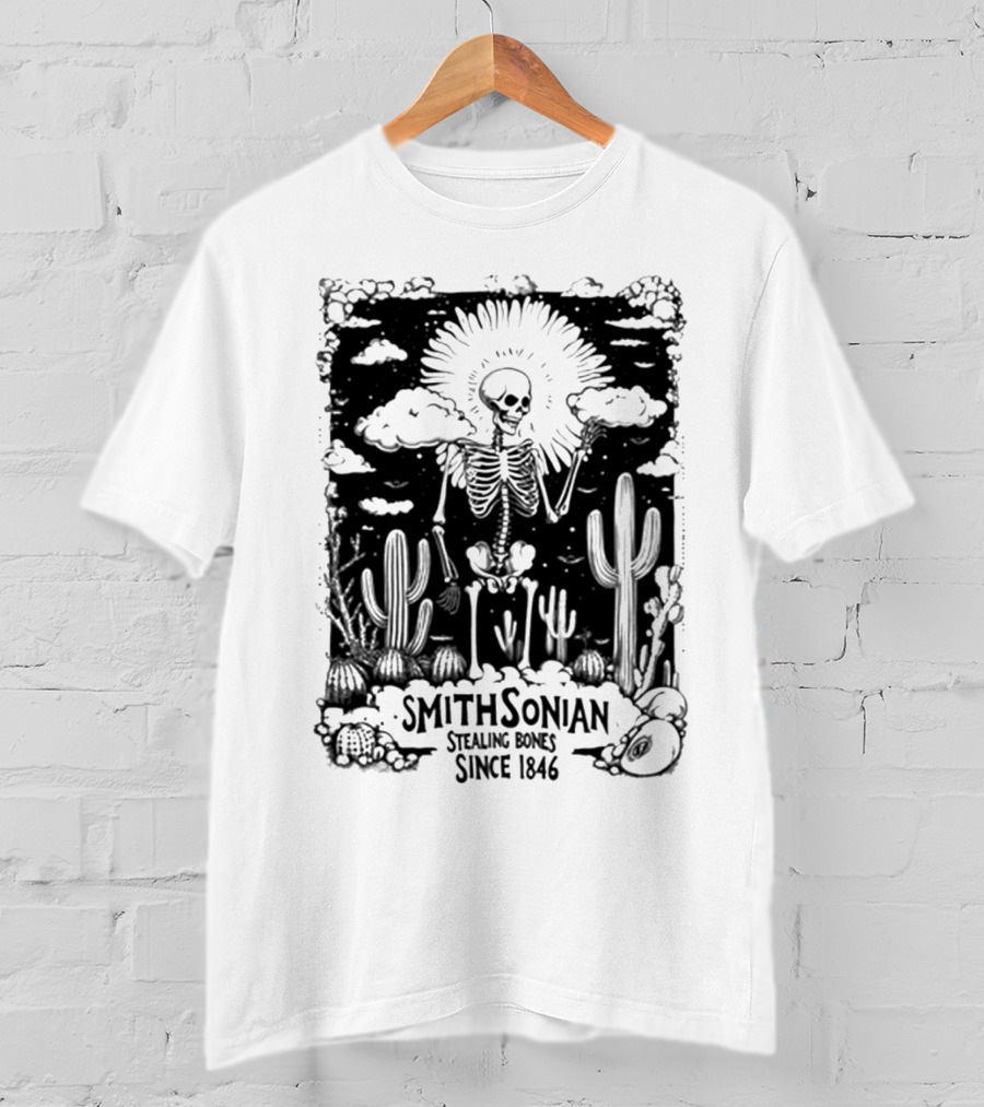 Blurrycreatures Smithsonian Stealing Bones Since 1846 American Myth Blurry Creatures T-Shirt