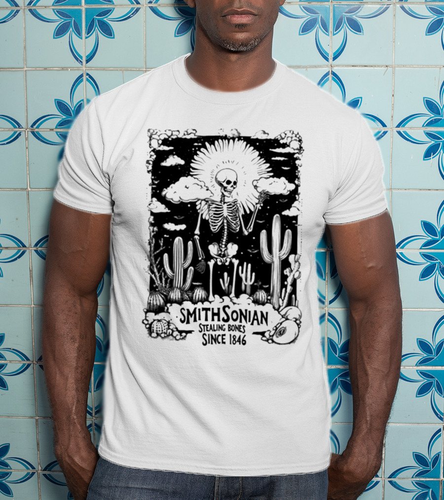 Blurrycreatures Smithsonian Stealing Bones Since 1846 American Myth Blurry Creatures T-Shirt