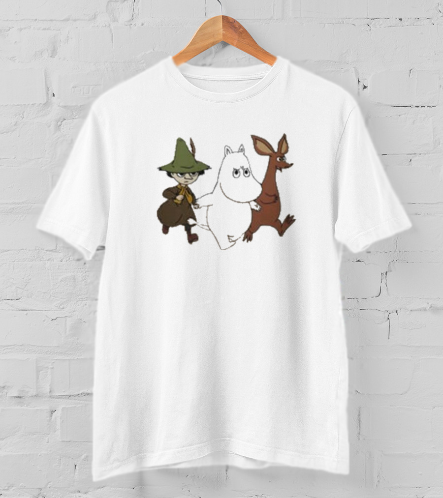 Bjork Moomin Sniff Snufkin Characters T-Shirt