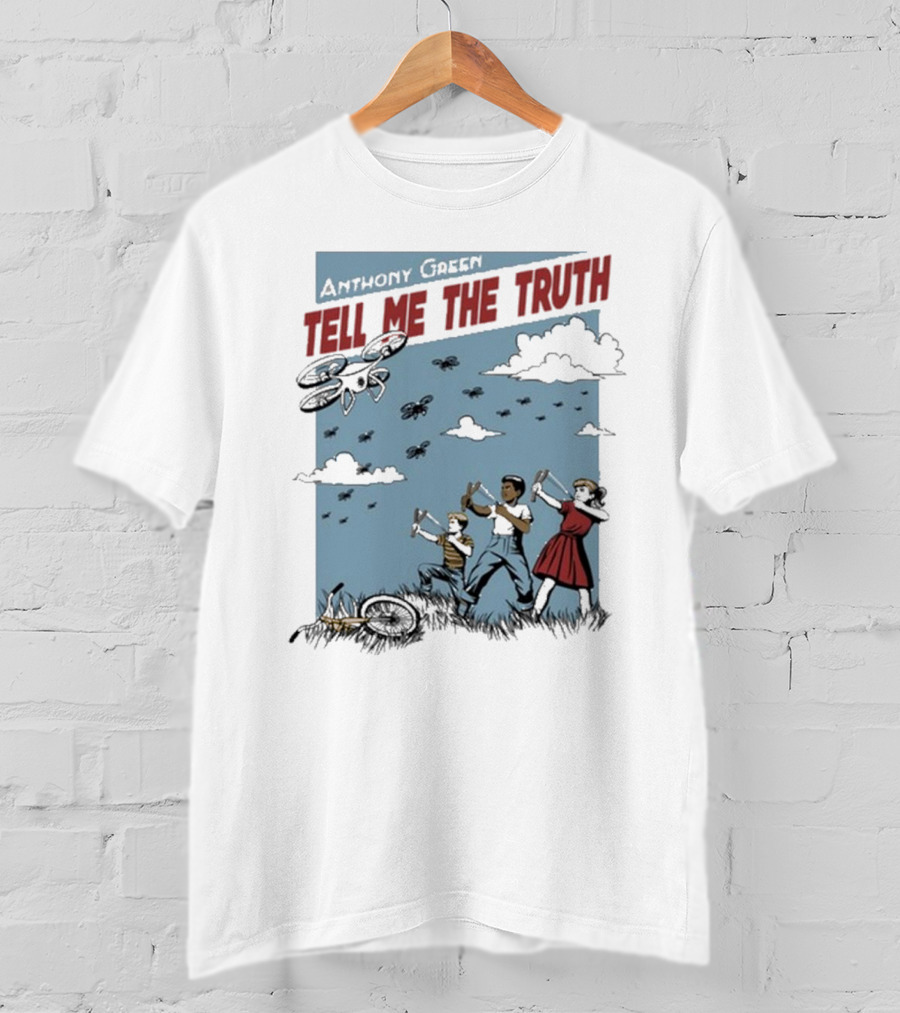 Anthony Green Tell Me The Truth Kids Running From Insects T-Shirt