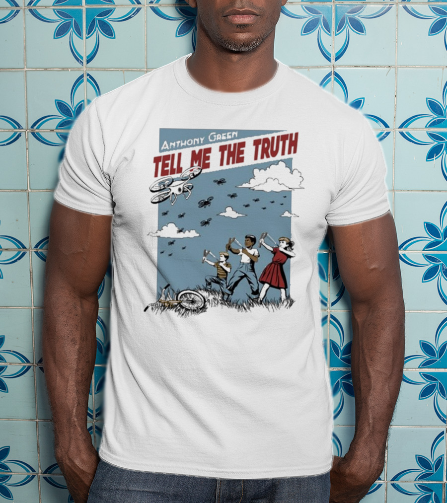 Anthony Green Tell Me The Truth Kids Running From Insects T-Shirt