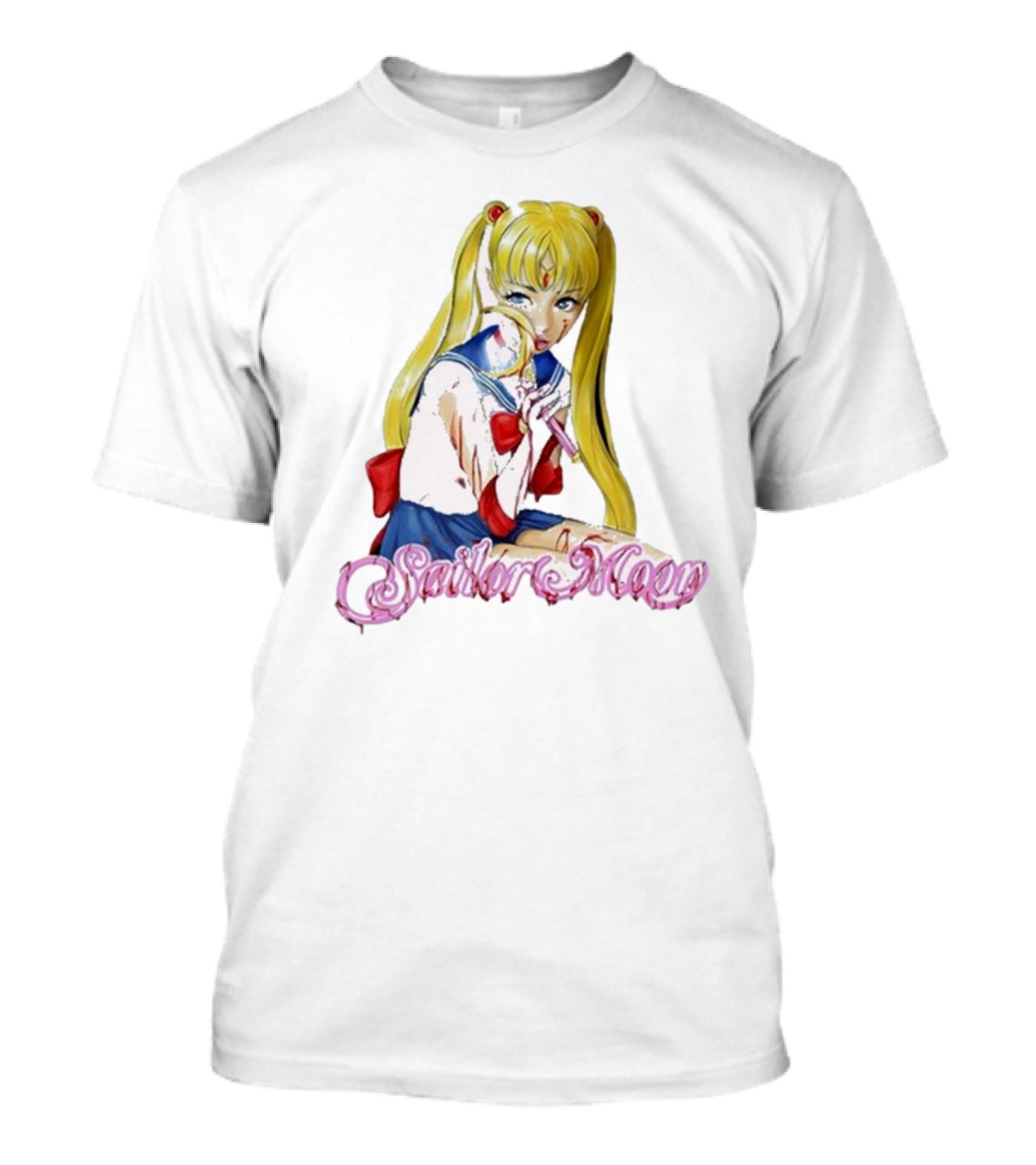 Bl00dina Sailor Moon Anime Mirror And Lipstick T-Shirt
