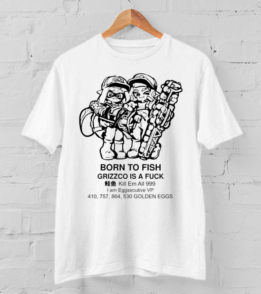 Born To Fish Grizzco Kill Em All 999 T-Shirt