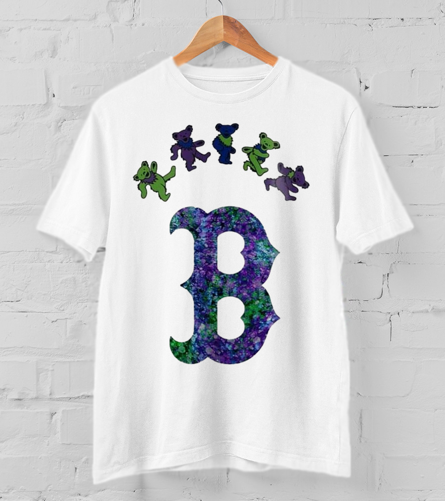 Boston Red Sox Grateful Dead Bears 2025 Event Night T-Shirt