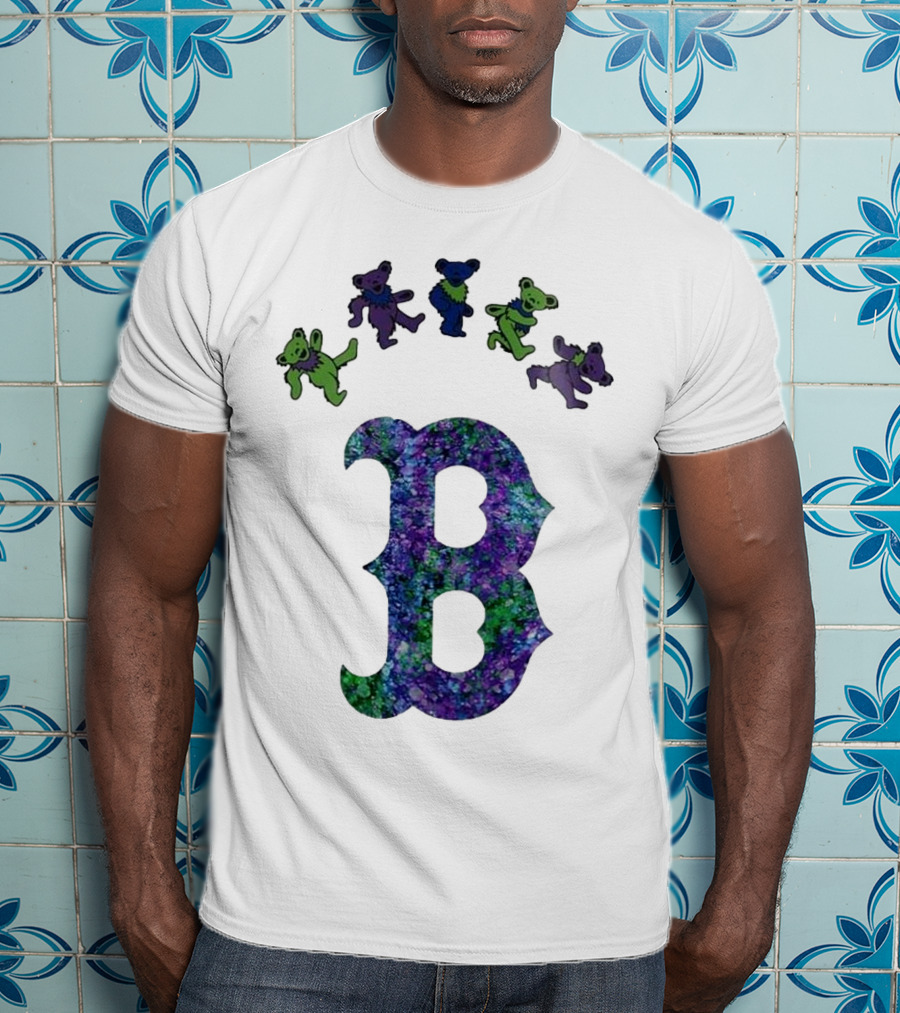 Boston Red Sox Grateful Dead Bears 2025 Event Night T-Shirt