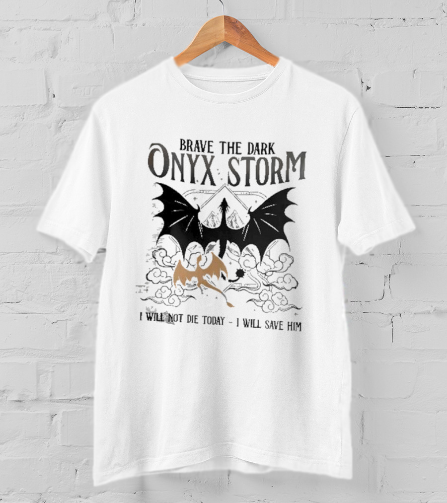 Onyx Storm Batwing Adventure With Mythical Clouds T-Shirt