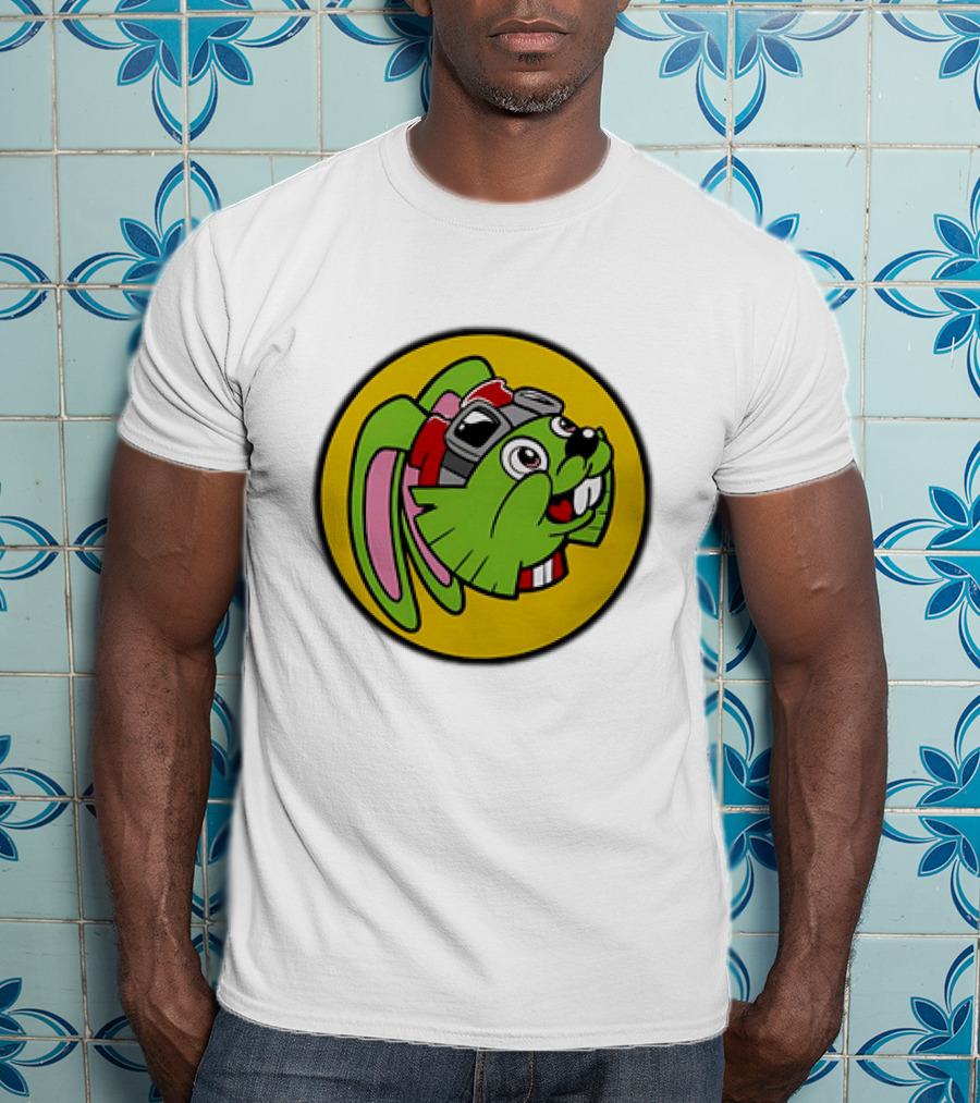 Bucky O’Hare Buc-ee’s Collaboration Featuring Iconic Green Rabbit With Goggles T-Shirt