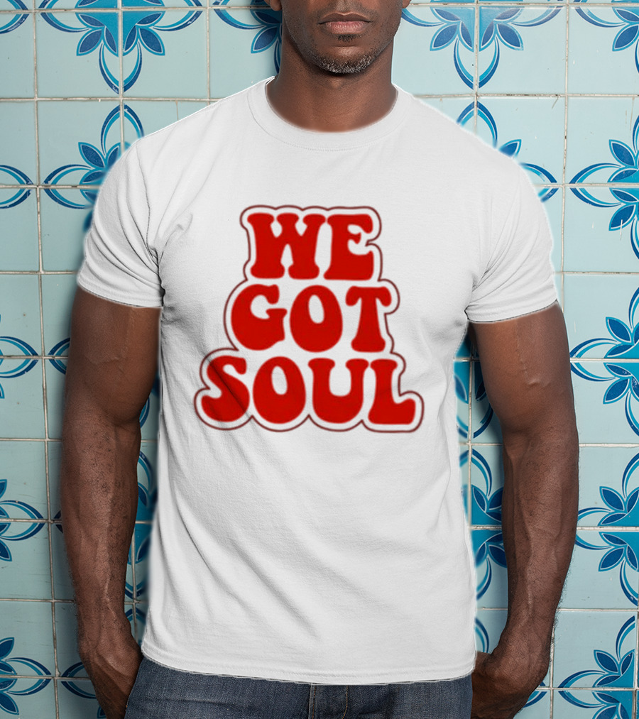 Burna Boy We Got Soul Retro Red Text Style T-Shirt