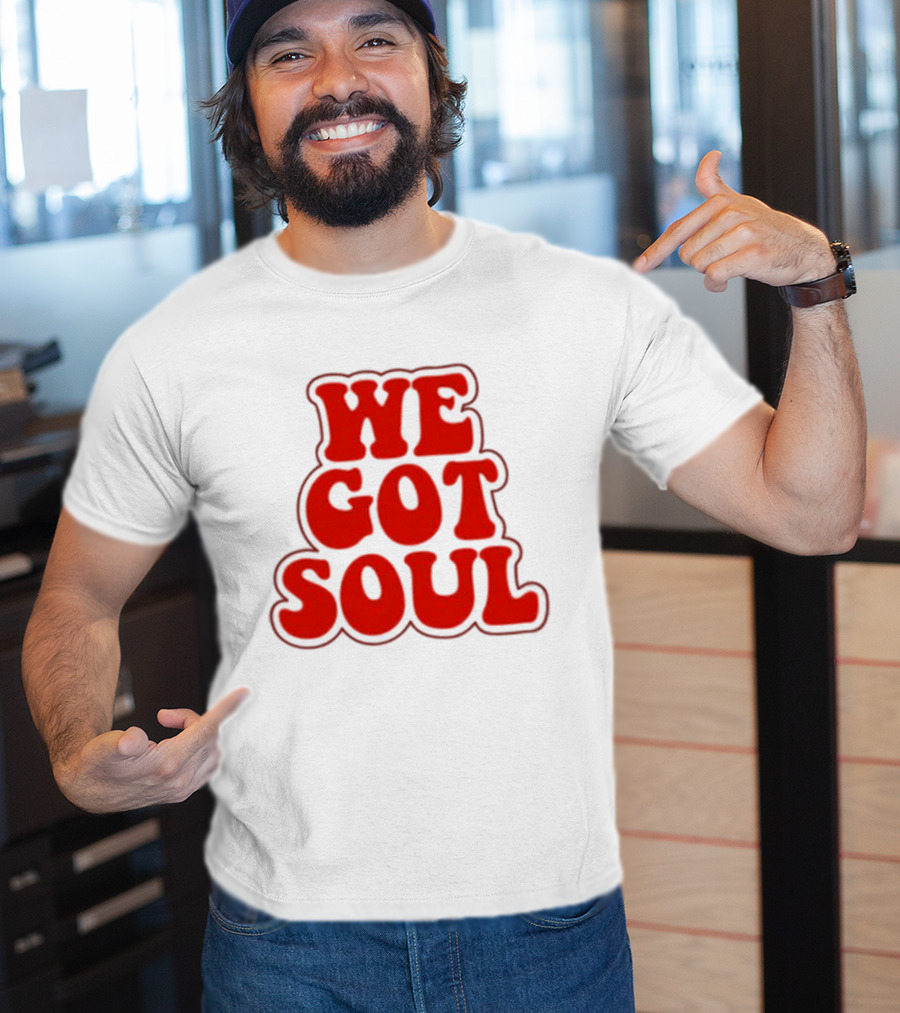 Burna Boy We Got Soul Retro Red Text Style T-Shirt