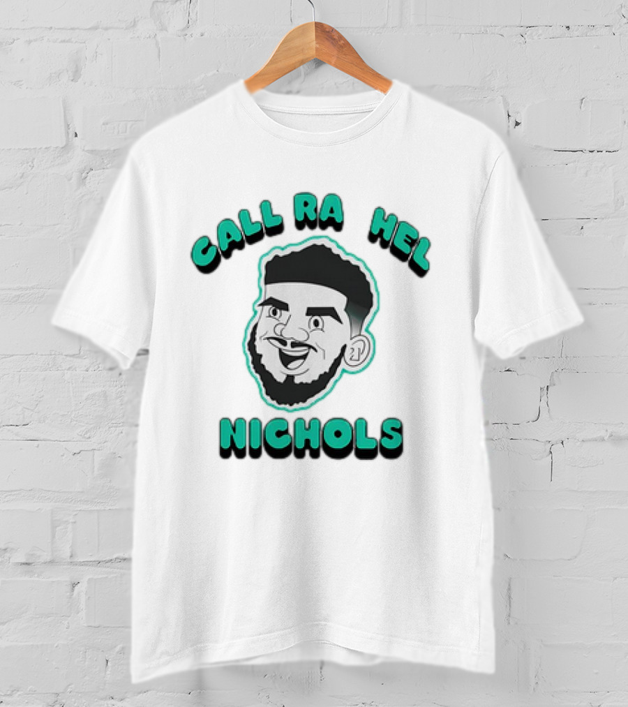 Call Rachel Nichols Cartoon Face With Beard T-Shirt