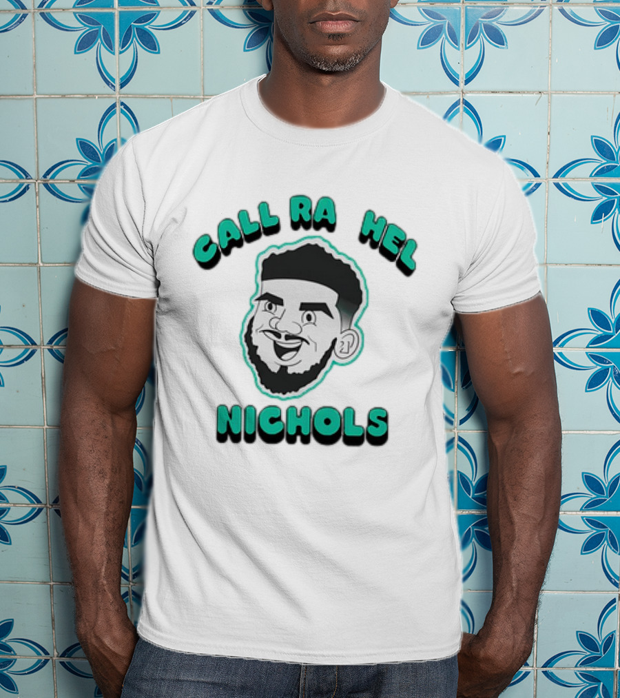 Call Rachel Nichols Cartoon Face With Beard T-Shirt