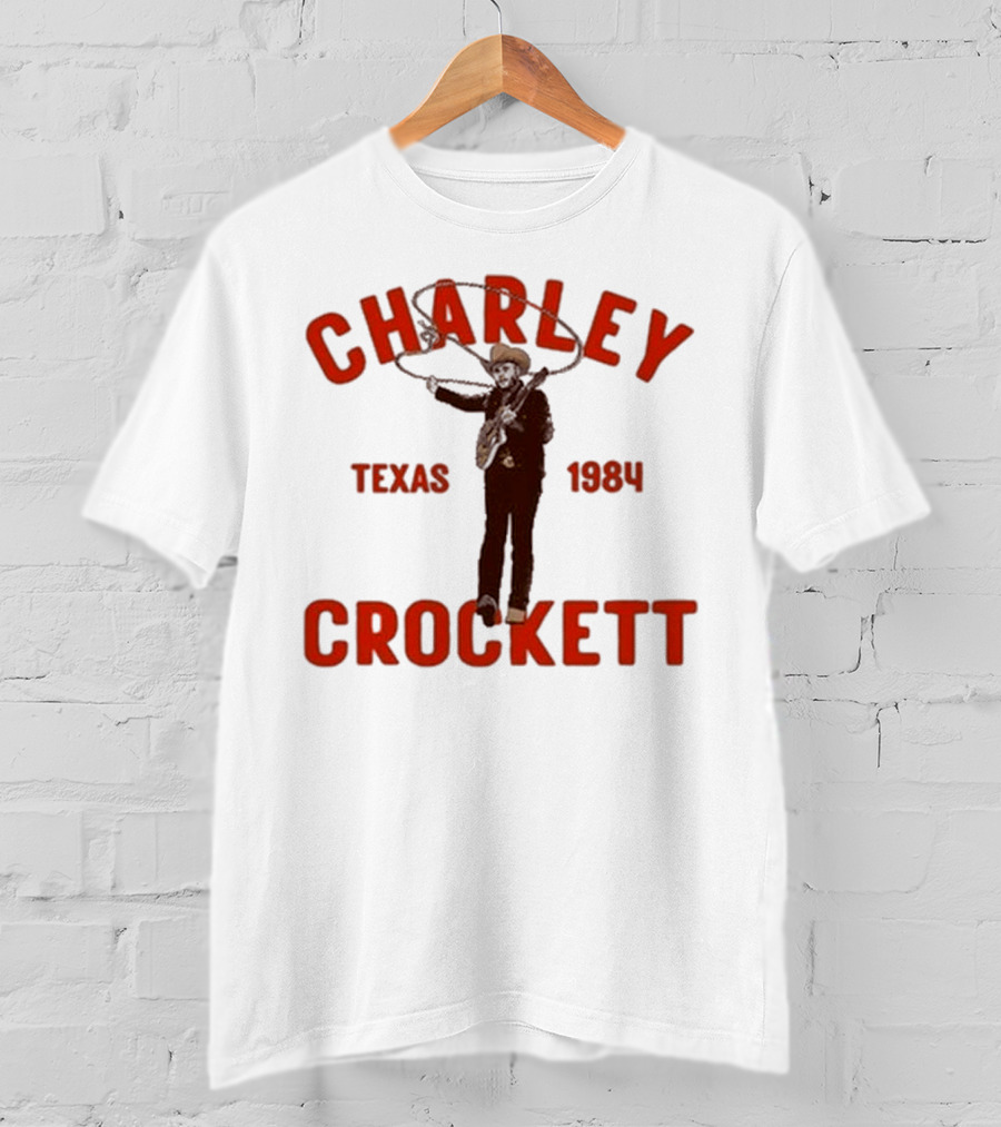 Charley Crockett Texas 1984 Lasso Cowboy T-Shirt
