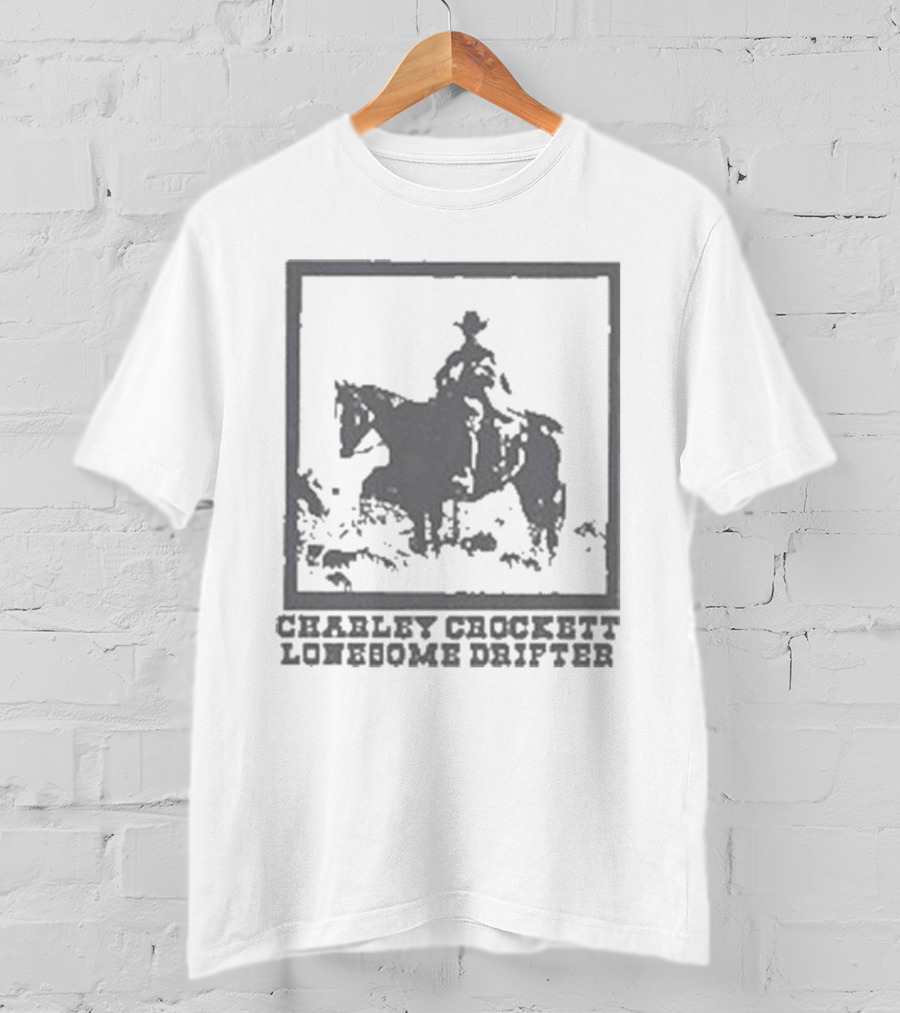 Charley Crockett Lonesome Drifter Cowboy On Horseback T-Shirt