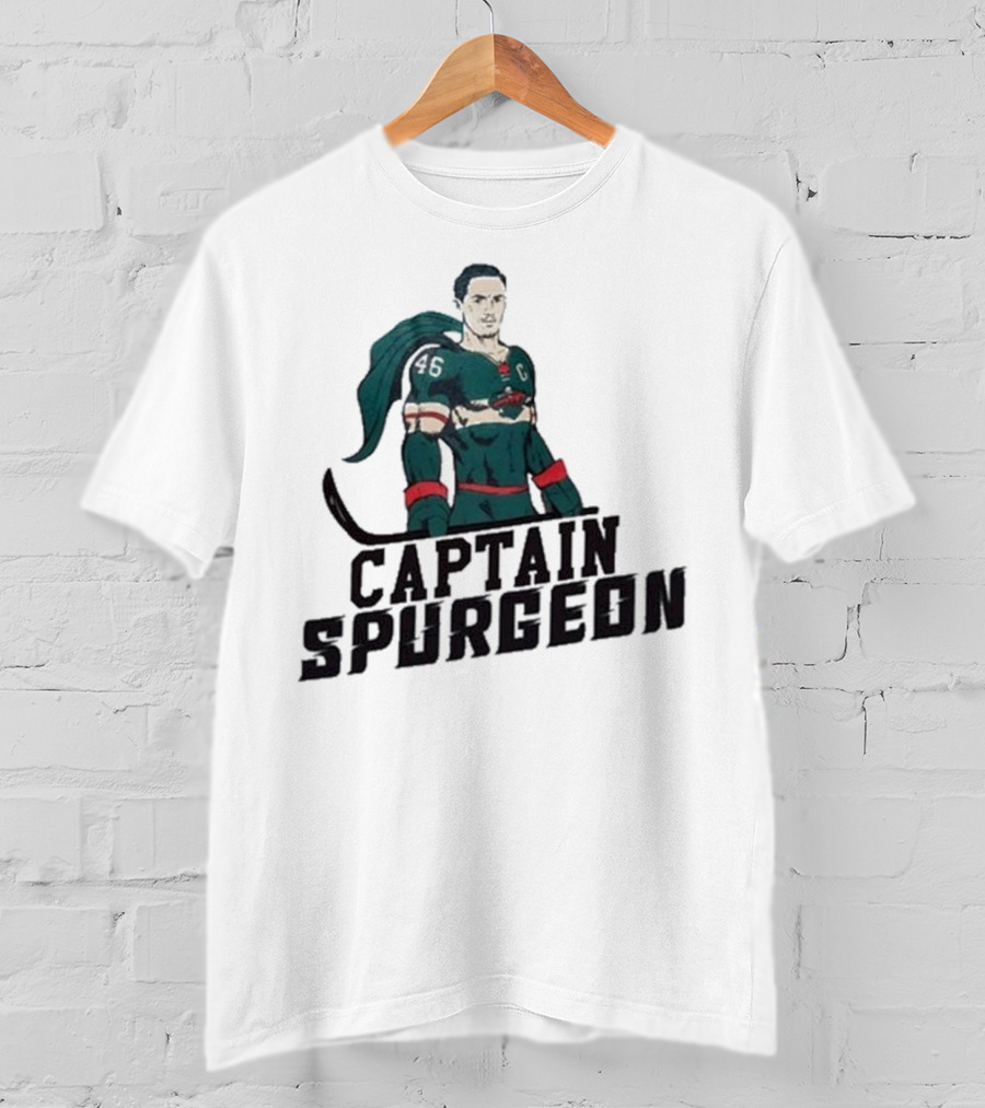 Captain Spurgeon Ice Hockey Superhero T-Shirt