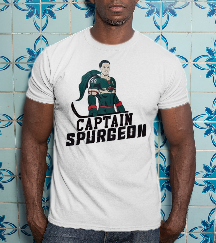 Captain Spurgeon Ice Hockey Superhero T-Shirt