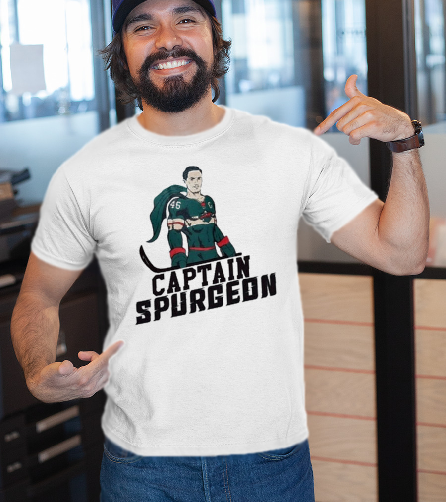 Captain Spurgeon Ice Hockey Superhero T-Shirt