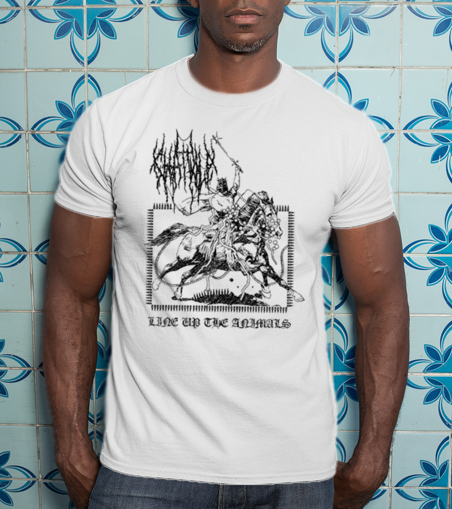 Chat Pile Line Up Looking Out For You Line Up The Animals T-Shirt